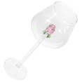 thumbnail image 4 of Pink Glass Goblet for Storage Elegant Design NonSlip Cup Perfect for Home Office Size 1pc, 4 of 4