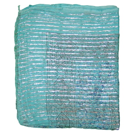 Turquoise Israeli Tichel Hair Cover Chemo Wrap Headscarf Scarves 100% Cotton