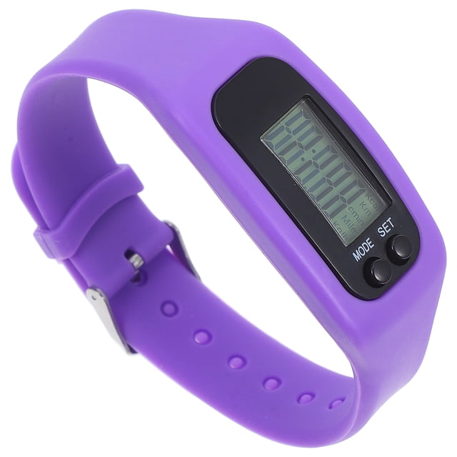 EeaseMX Reloj deportivo multifunción con podómetro LED y control de calorías, color morado