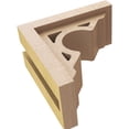 thumbnail image 6 of 4"W x 8"D x 8"H Classic Sheridan Rough Cedar Woodgrain TimberThane Corbel, Primed Tan, 6 of 6