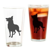 CafePress German Shepherd Silhouette Pint Glass, Drinking Glass, 16 oz. CafePress