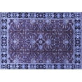 thumbnail image 1 of Ahgly Company Machine Washable Indoor Rectangle Oriental Blue Traditional Area Rugs, 5' x 8', 1 of 4