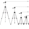 thumbnail image 4 of 50-Inch Lightweight Aluminum Camera Tripod Stand–Universal Travel Tripod Compatible with  DSLR Cameras, Mirrorless Cameras, Camcorders, and Vlogging Setups, Adjustable Portable, 4 of 7