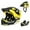 Yellow, variant on Lixada Kids Detachable Full Face Helmet Children Sports Safety Helmet for Cycling Skateboarding Roller Skating