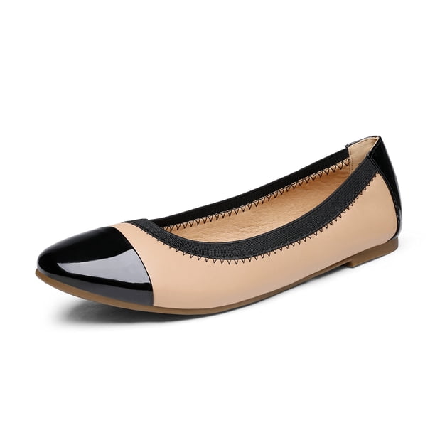 Chatitas para mujer DREAM PAIRS Sole-Flex Nude Negro Talle 8.5