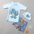thumbnail image 2 of Summer Savings Clearance! Edvintorg 2-9Years Boy Swimmwear Toddler Kids Baby Boys Fashion Cute Dinosaur Print Swimming Trunks Swimming Cap 3Pcs Swimming Suit For Kids Boys, 2 of 4