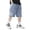 #1 Blue, variant on Krdevn Boys Washed Denim Cargo Bermuda Shorts, Elastic Waist Fashion Knee Length Kids Summer Casual Jean Shorts,Blue