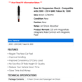 thumbnail image 2 of Rear Air Suspension Shock - Compatible with 2000 - 2014 GMC Yukon XL 1500 2001 2002 2003 2004 2005 2006 2007 2008 2009 2010 2011 2012 2013, 2 of 2