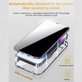 thumbnail image 2 of Magnetic Double-Sided Glass Privacy Phone Case Compatible with for iPhone 12, 13, 14, 15 and 16 Pro Max Plus with Security Lock, Comes with Kickstand and Camera Lens Protection., 2 of 5