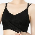 thumbnail image 4 of Cavosen Full Coverage Bras Lace Wireless Supportive Bras Push Up Solid Stretch Bralettes Spaghetti Strap Breathable Every day Underwear, 4 of 4
