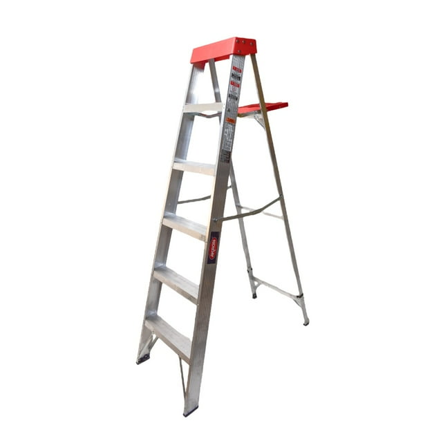 Escalera De Tijera Aluminio C/plataforma Akron 5 Escalones 77-12 150kg Akron Herramientas Escalera Tijera de Aluminio Tipo III