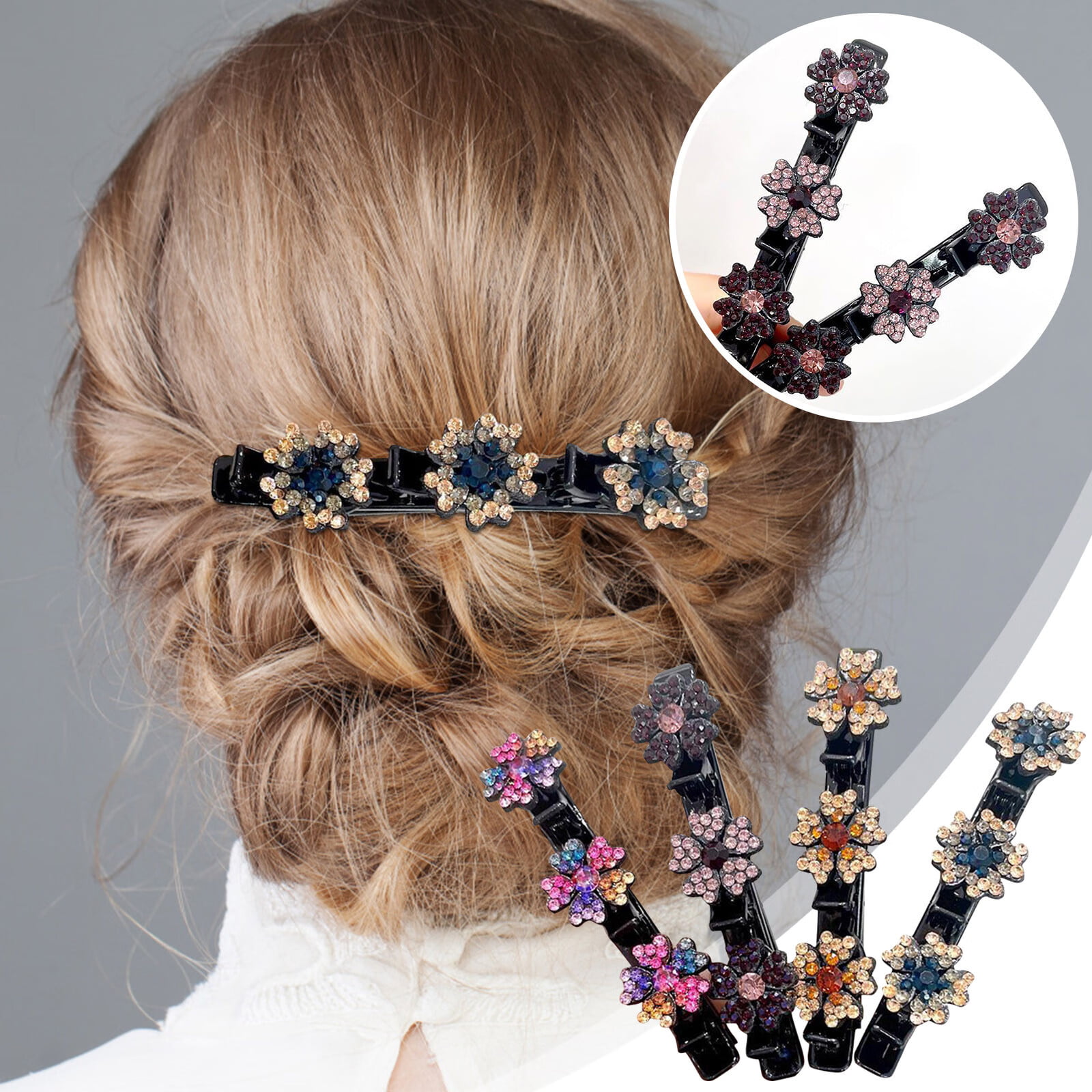 Small Fragrant Hair Clip Female Bangs Side Duck- Bill Clip Net Red Broken  Hair Finishing Artifact Vintage Style Hair Accessories 