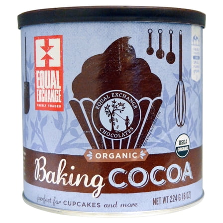 Equal Exchange, Organic Baking Cocoa, 8 oz(pack of 2)