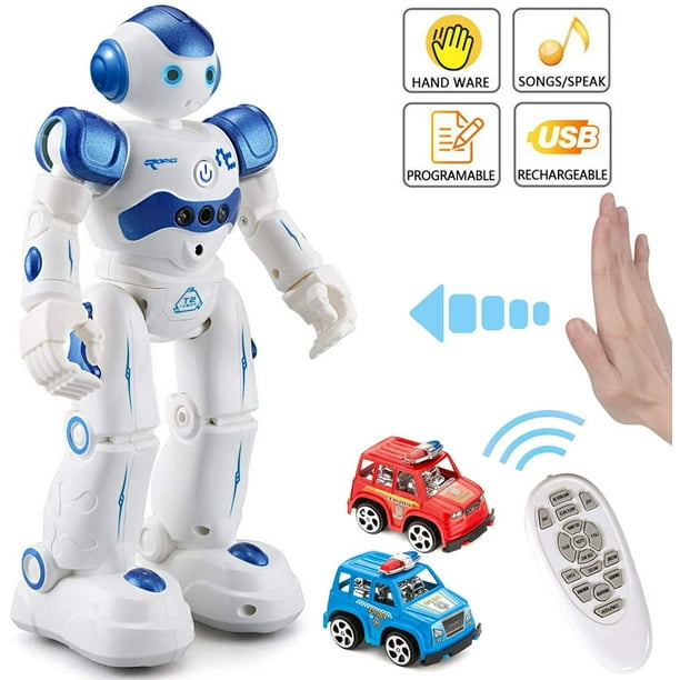 Ottoy Remote Control Robot Toys For Kids Smart Gesture Control Rc Remote Control Rechargeable Programmable Robot For Boys Girls Toddler Walking Singing Dancing Blue Walmart Com Walmart Com