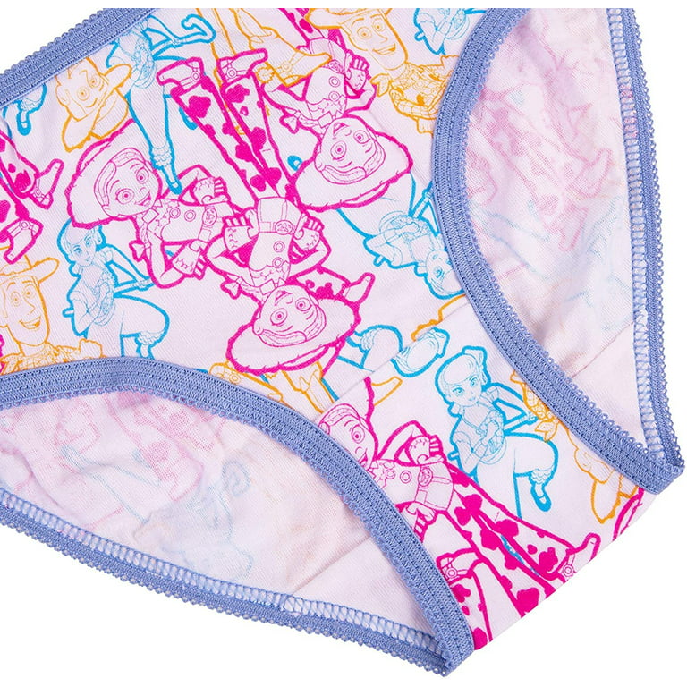Toy Story Girls Panties Underwear - 8-Pack Toddler/Little Kid/Big Kid Size  Briefs