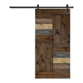 thumbnail image 2 of S Series 42in. X 84in. Multicolor Finished DIY Solid Wood  Sliding Barn Door With Hardware Kit - Assembly Required, 2 of 6