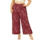 thumbnail image 1 of Pantalones Palazzo de Pierna Ancha para Mujer de Talla Grande GRACE & GRANDEUR 4X Rojo, 1 of 1