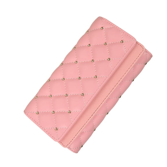 TAZAG tri-fold long wallet women's retro rivet wallet