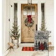thumbnail image 4 of Merry Christmas Garden Flags for Outside Decoration, Warercolor Xmas Trees Small Yard Flag, Seasonal Farmhouse Winter Holiday Outdoor Decor 12.5x18 Vertical Double Sided, 4 of 6