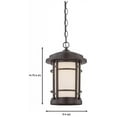 thumbnail image 3 of Designers Fountain Barrister Burnished Bronze 9in LED Hanging Lantern, LED22434-BNB, 3 of 3
