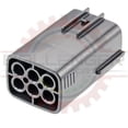 thumbnail image 3 of Ballenger Motorsports - 6 Way Receptacle Assembly for Japanese Applications (Connector + Lock) - Gray, 3 of 3