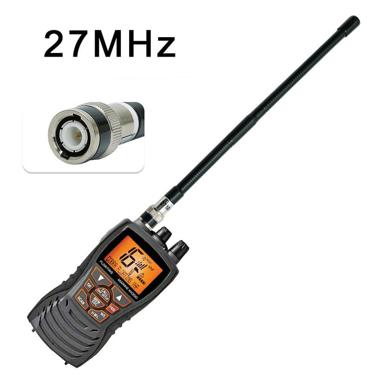 Bingfu CB Antenne 27 MHz CB Antenne Radio Base Magnétique Antenne CB  Portable PL259 & BNC Mâle Compatible avec Cobra 