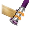 thumbnail image 2 of Instyler 3/4" Purple Rotating Iron 3 Heat Setting Straightener Curler Curling Tong Tourmaline Ceramic Barrel Wave Machine Salon Professional, 2 of 6
