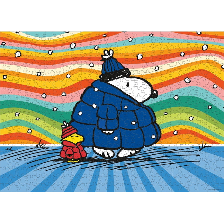 Ceaco Peanuts Snoopy Puffer Coat 500 Piece Interlocking Jigsaw