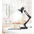 thumbnail image 6 of Metal Swing Arm Desk Lamp, Adjustable Goose Neck Study Table Lamp, Multi-Joint, Adjustable Arm, White, 6 of 7