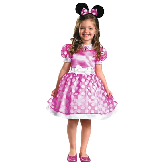 Disguise Toddler Girls' Pink Minnie Mouse  Costume - Size 3T-4T
