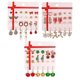 thumbnail image 1 of 27 Pairs Santa Suit Women Christmas Tree Earrings Christmas Drop Earrings Christmas Earrings Studs------Product code 61833, 1 of 3