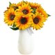 thumbnail image 1 of Lote de 10 flores artificiales, únicas, reales, caseras, arreglos florales, ramo de novia, centros de mesa, decoración del hogar, jardín, vacaciones Ormromra YQ-1567, 1 of 7