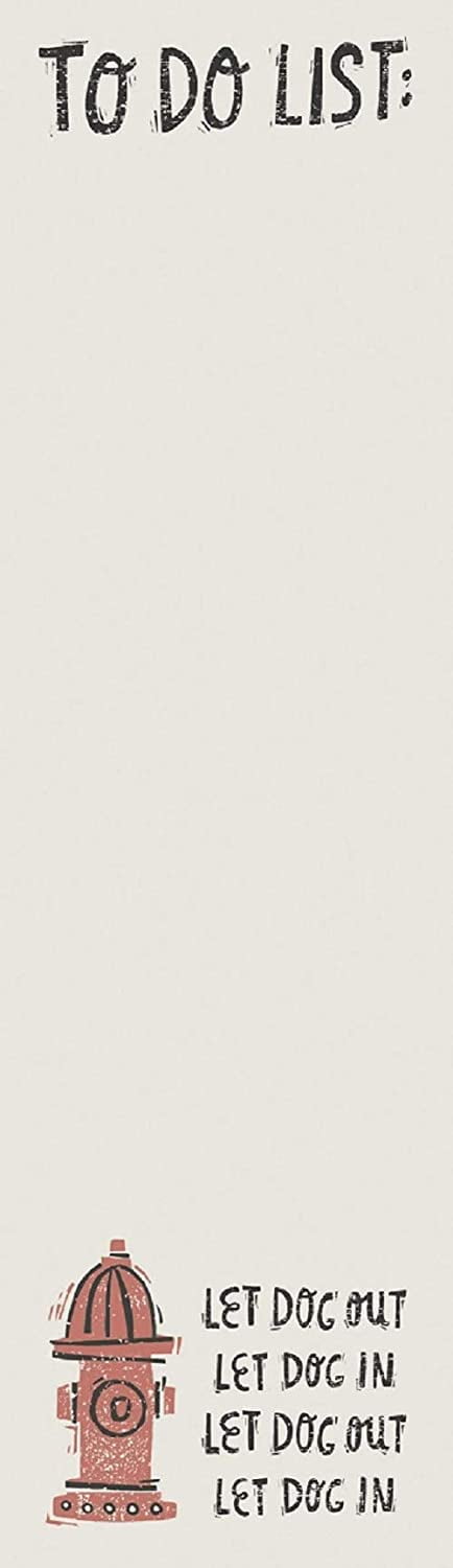 List Notepad Magnetic 60 Pages - Let Dog Out Let Dog In, 9.5'