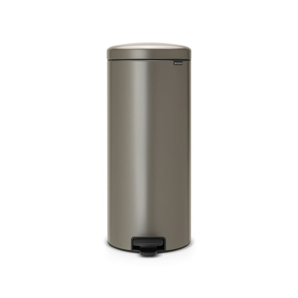 verticaal Snel Geleerde Brabantia Trash Can Newicon, 8 Gallon / 30L Platinum - Walmart.com