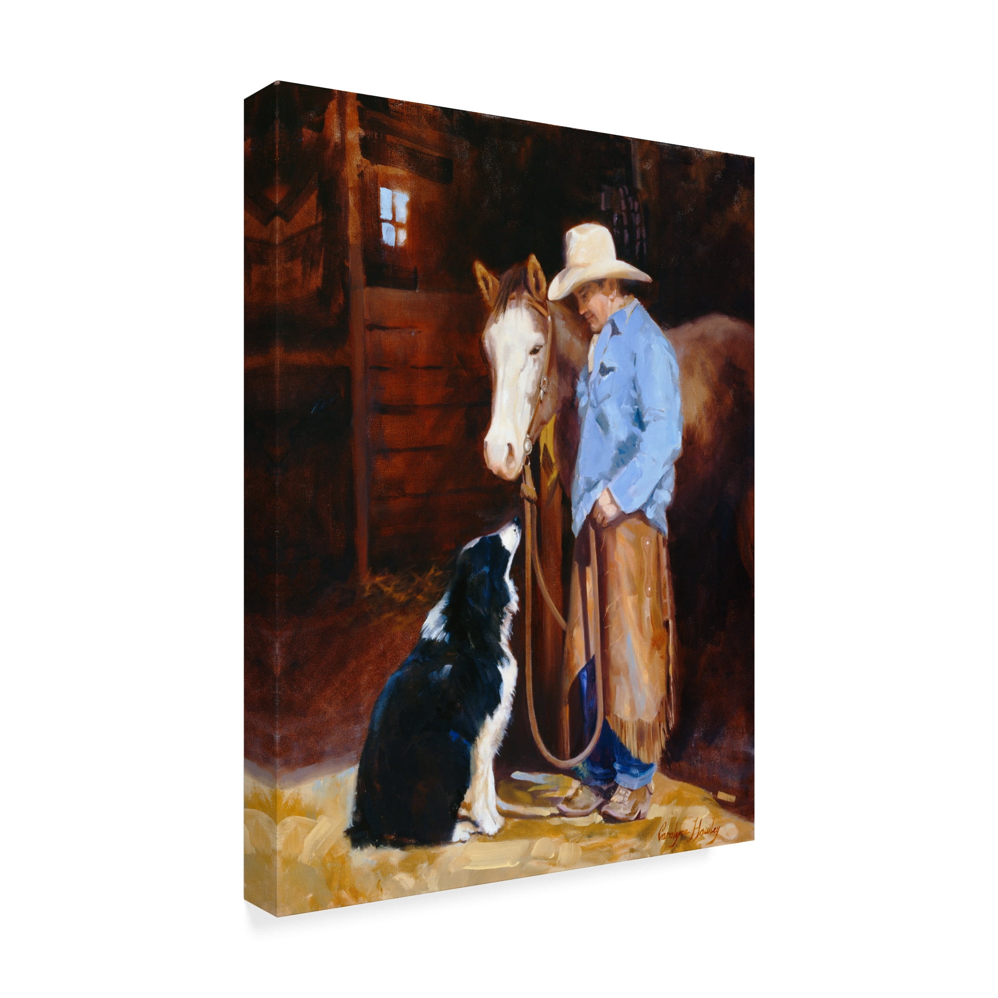 Trademark Fine Art 'Hey Buddy' Canvas Art by Carolyne Hawley