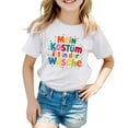 thumbnail image 1 of Net Camisole Top Packs Children's Carnival Colour Printed Round Neck Short Sleeved T Shirt, 1 of 4