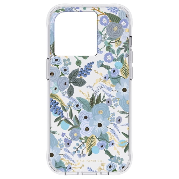 Rifle Paper Co. Apple iPhone 14 Pro Case - Garden Party Blue