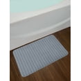 thumbnail image 2 of Floral Bath Mat, Rhythmic Abstract Leaves Butterflies Grey Royal Illustration, Plush Bathroom Decor Mat with Non Slip Backing, 29.5" X 17.5", Purpleblue Purpleblue, by Ambesonne, 2 of 2