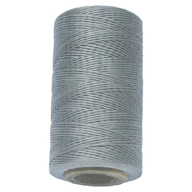 Hilo de coser de cera plana de colores 150D, hilo de cera, hilo de coser de 260 m, 0,8 mm Gris plateado