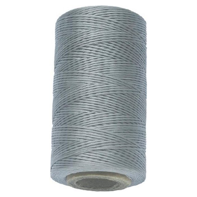 Cordón de cera 150D Cinta de cera colorida Cordón de cera Cordón de cera para coser artesanías de cuero, Gris plateado