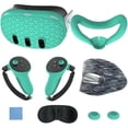 thumbnail image 1 of VR Accessories Set For Meta Quest 3, Includes 7 Pcs: Protective Face Cover, Controller Grips, Headset Cover, Lens Protector, And Shell Cover, 1 of 8