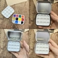 thumbnail image 4 of Travel Watercolor Paint Box with Lid 12 Well Metal Paint Storage Box Portable Watercolor Paint Mixing Tray For Artist, 4 of 8