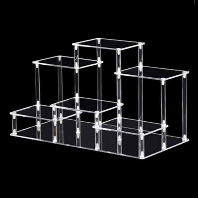 Présentoir en Acrylique Présentoir Étagère pour Figurines de Poupées Objets de Collection Transparent S