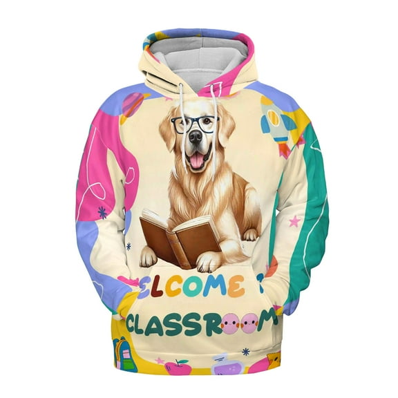 Welcome to Golden Retriever Classroom Teacher Dog Mom All Over Print 3D Hoodie Unisex Merch Hoodies Goldens Dog Lover Gifts Idea - 02015