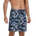 thumbnail image 2 of Sikiie Dragon Mens Pajama Shorts, Lightweight Lounge Pant with Pockets Soft Sleep Pj Shorts for Men4X-Large, 2 of 6