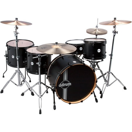 ddrum Reflex Powerhouse 5-Piece Shell Pack - Black Satin
