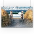 thumbnail image 3 of Cayucos, California, Stairs to Beach (24x36 Giclee Gallery Art Print, Vivid Textured Wall Decor), 3 of 3