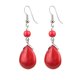 thumbnail image 5 of Paquete de 2-6 aretes colgantes Yuyangstore color turquesa y rojo 2 piezas, 5 of 8