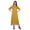 Mustard, variant on Moomaya A Line Cotton kurti For Women Pleated Long Designer Solid Anarkali Dress