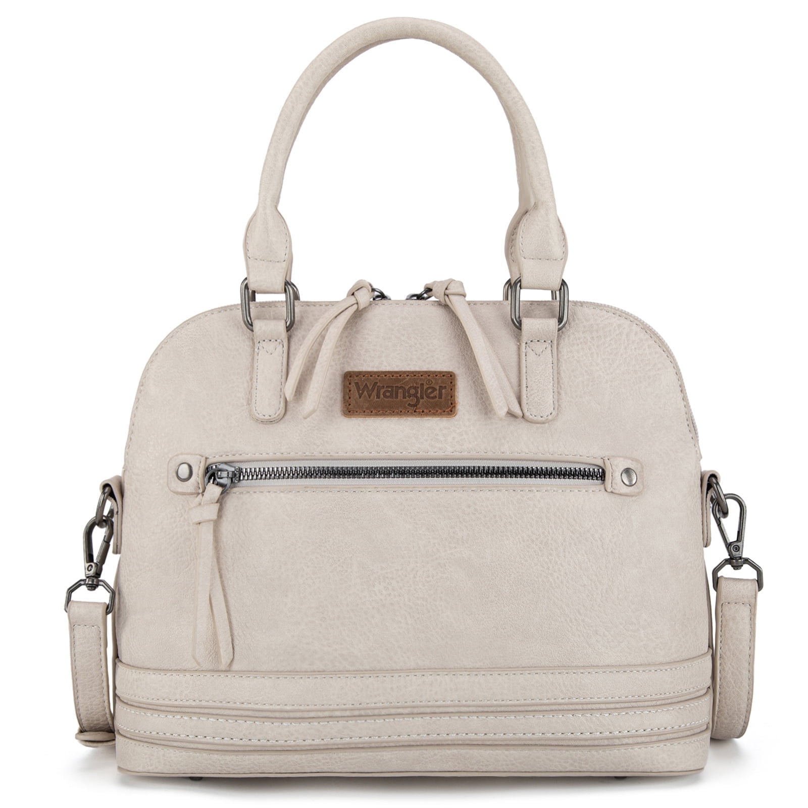 Wrangler Top-Handle Bags for Women Laptop Crossbody Tote Bag Purse, Off-White